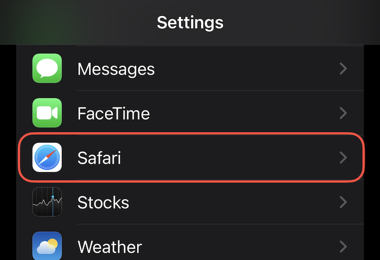 can you block safari on an iphone