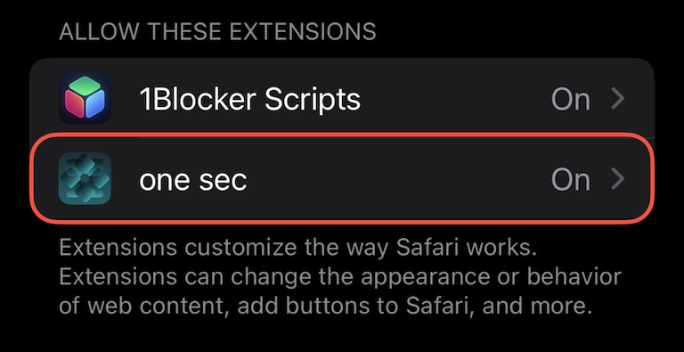 safari extension block websites