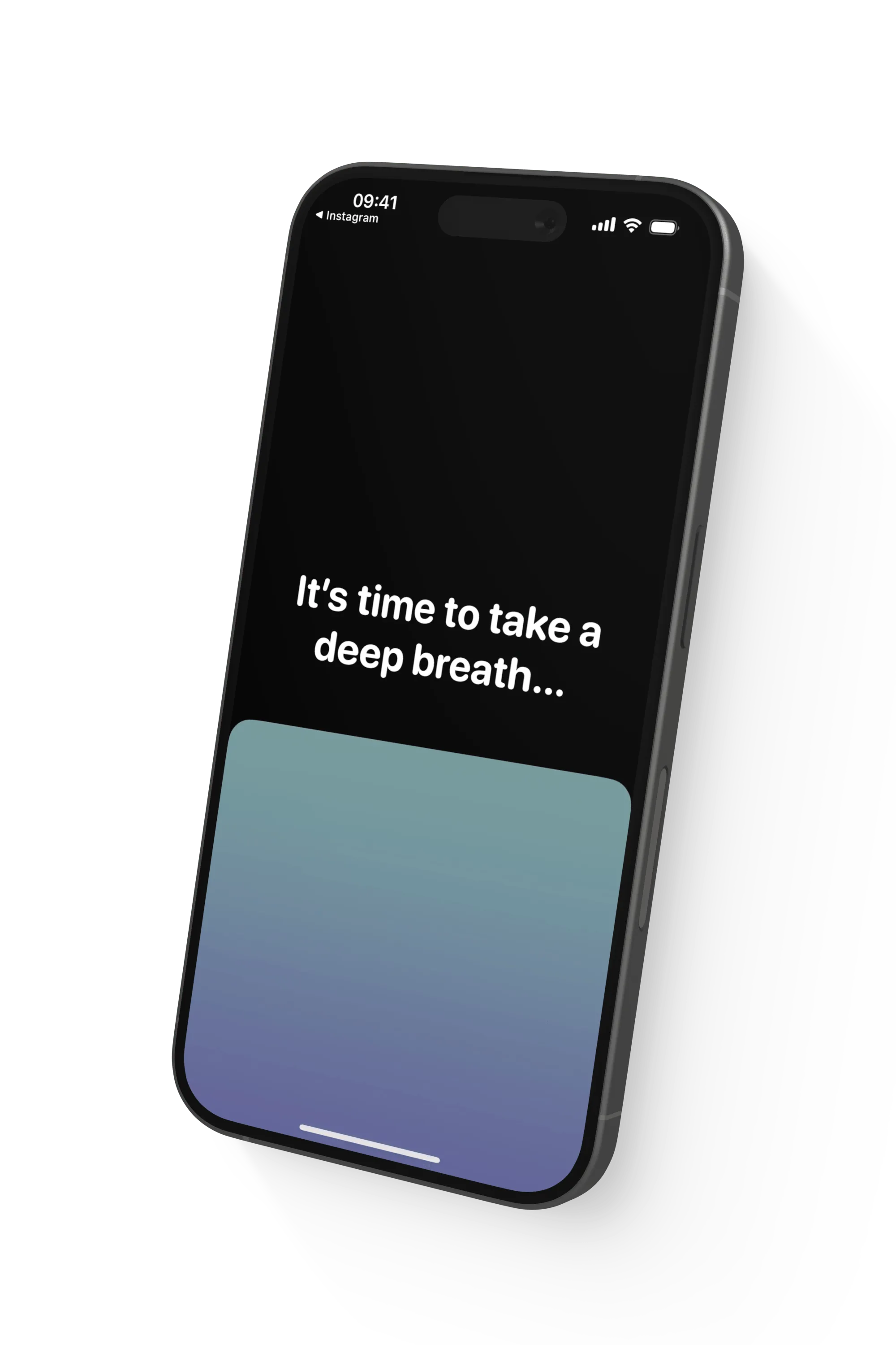 one sec intervention on iPhone